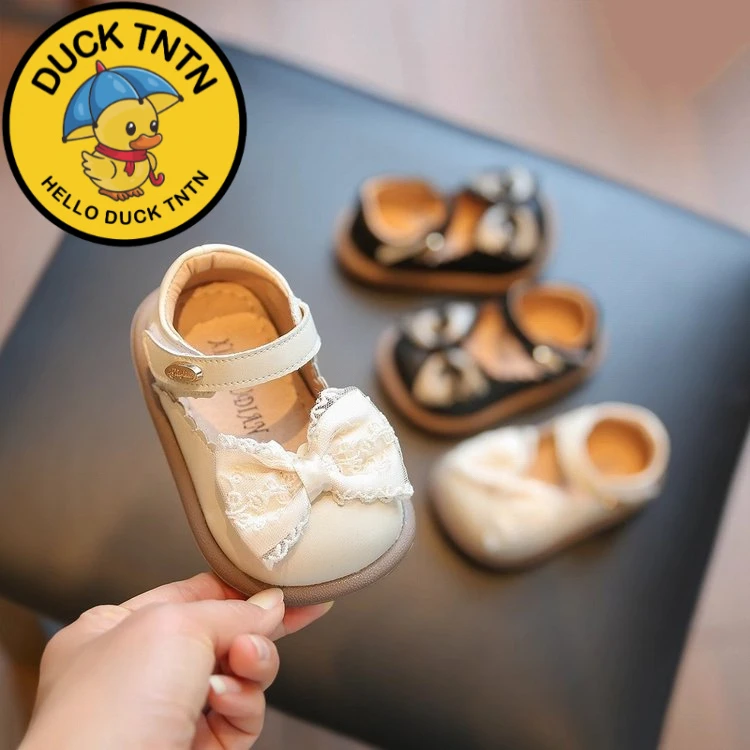 小黄鸭正品女宝宝学步鞋春秋款1一2-3岁软底婴儿鞋子小童公主鞋女