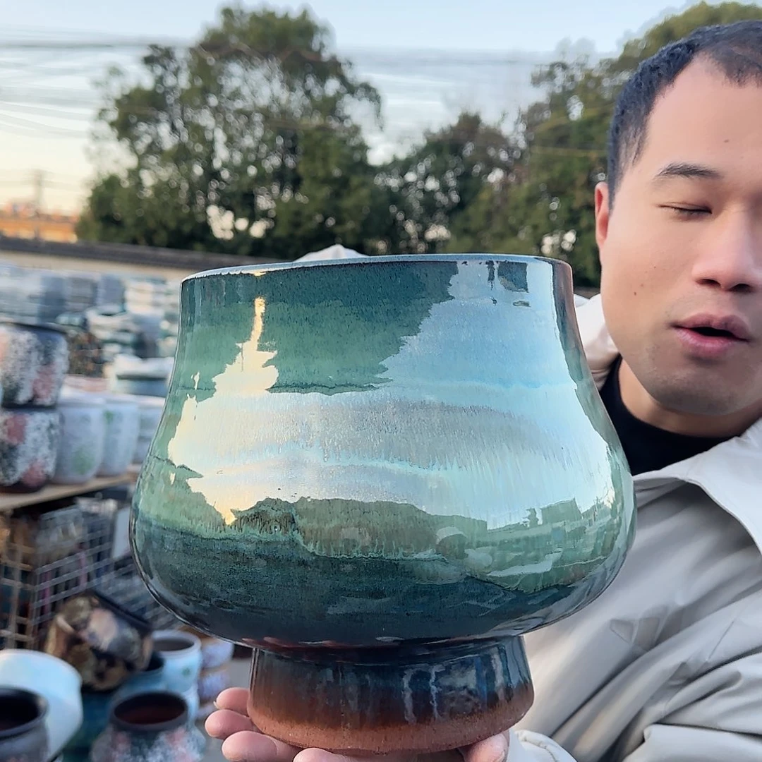 花盆紫砂王嫂花盆1118-167高25口22