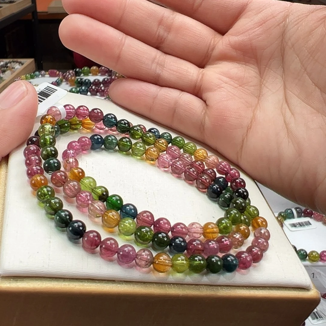 碧玺手串未镶嵌5mmmmmmmm