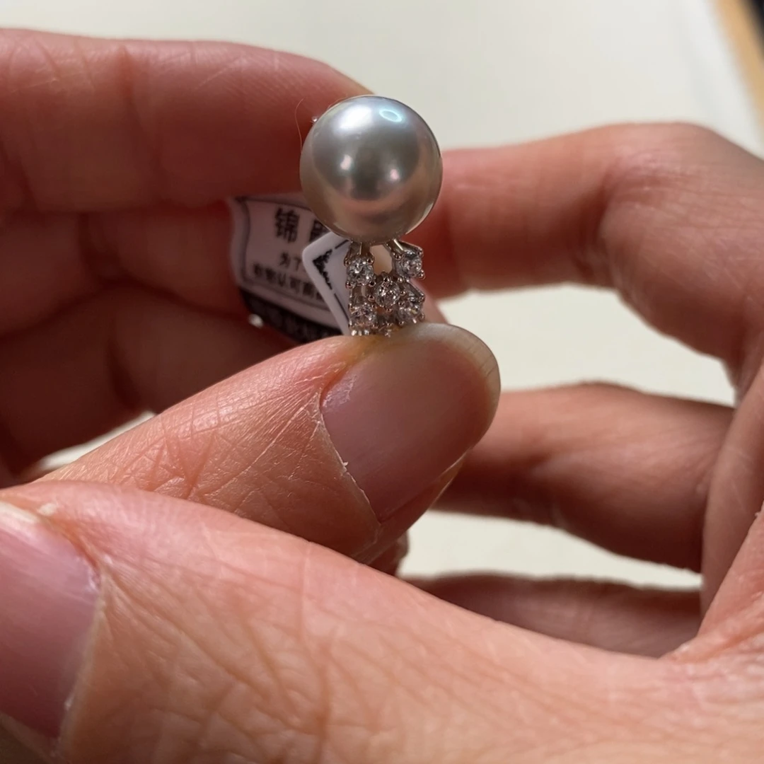 海水珍珠戒指银S925镶嵌