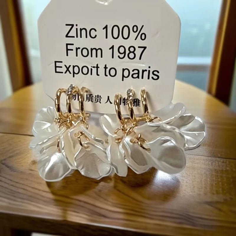 铜合金耳饰 气质轻奢百搭简约简约优雅精致网红设计师耳环F3039