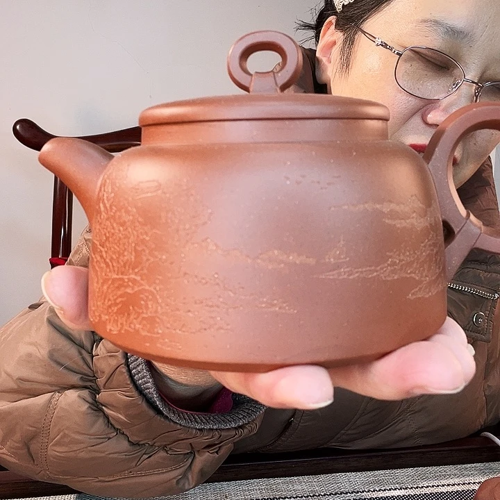 紫泥茶壶方*豆作品欣赏