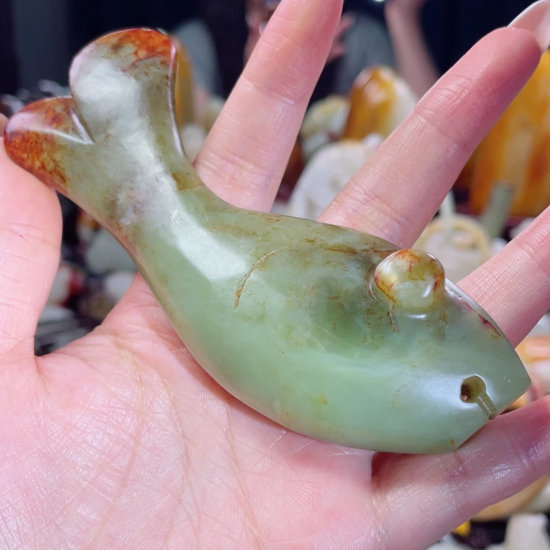 和田玉未镶嵌把件4