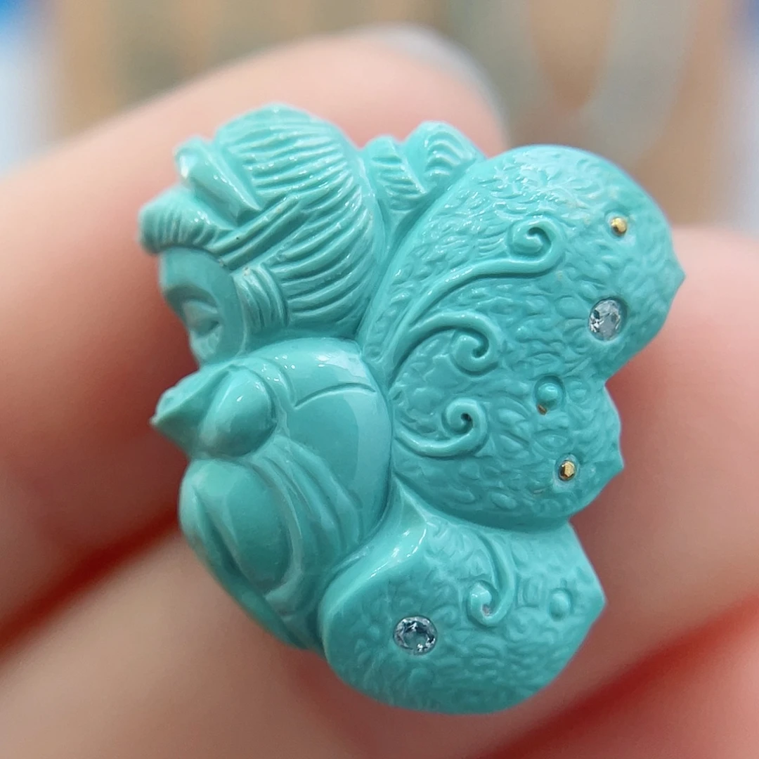 绿松石未镶嵌珠宝奇石