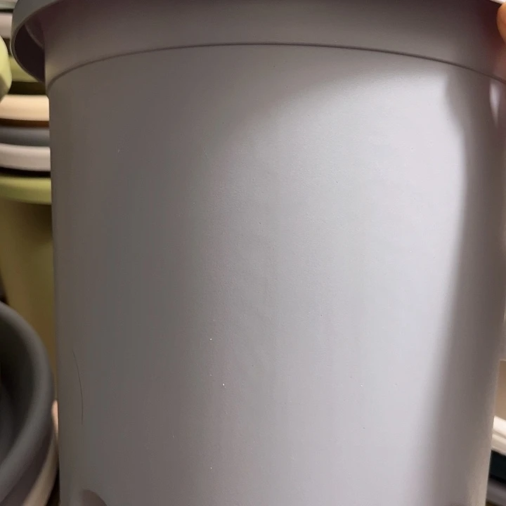 树脂四季盆5号雾霾蓝10个，带托