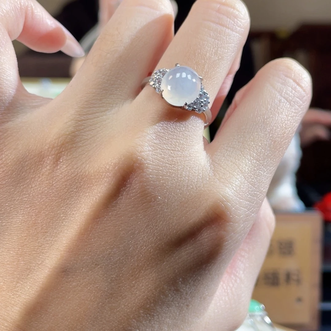 翡翠银S925镶嵌颈饰