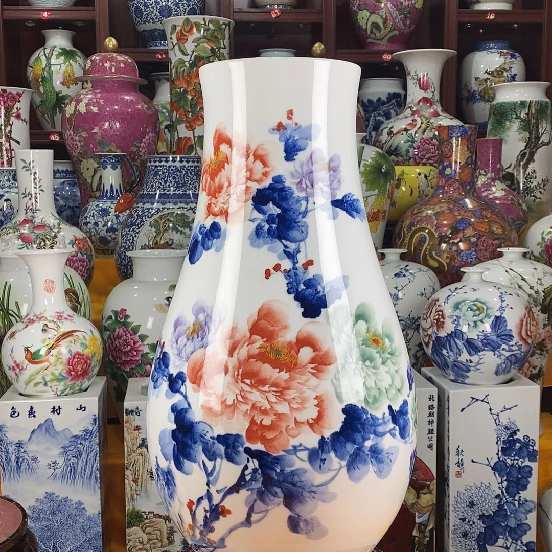 陶摆件景德镇陶瓷福筒