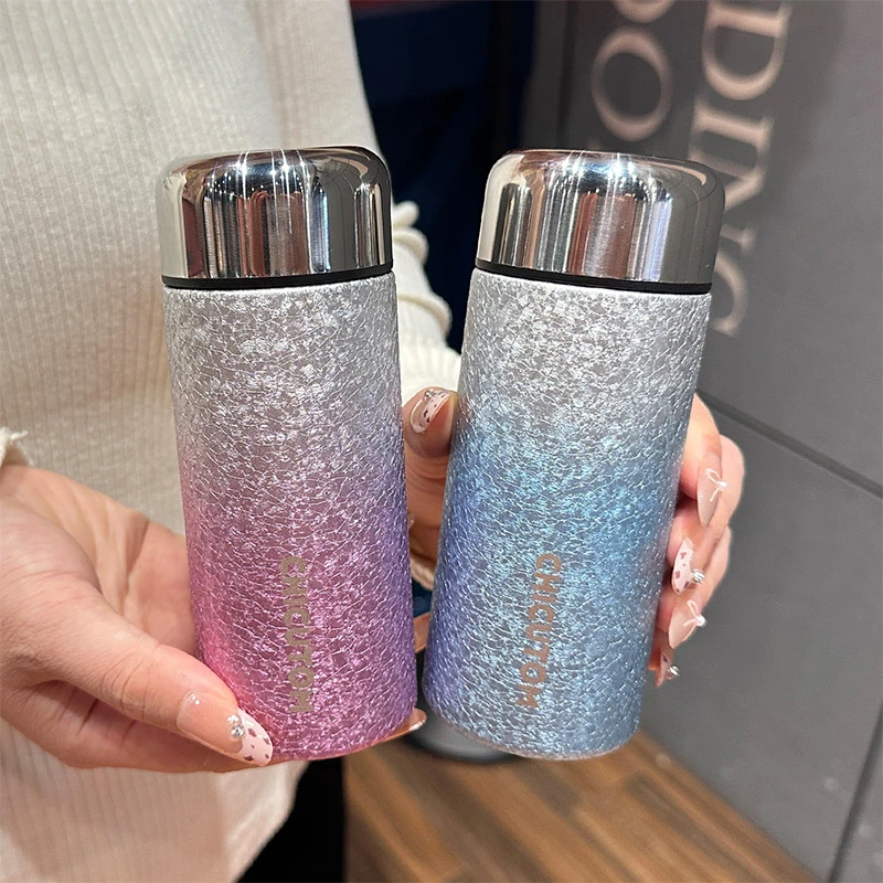 覆钛杯保温杯小巧便携迷你水杯口袋杯女士高颜值2025新款泡茶杯子