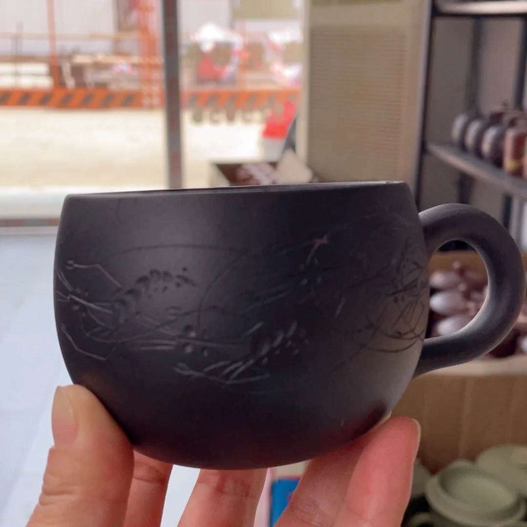 【闪购商品】茶杯紫砂宜兴原矿紫砂盖杯微瑕