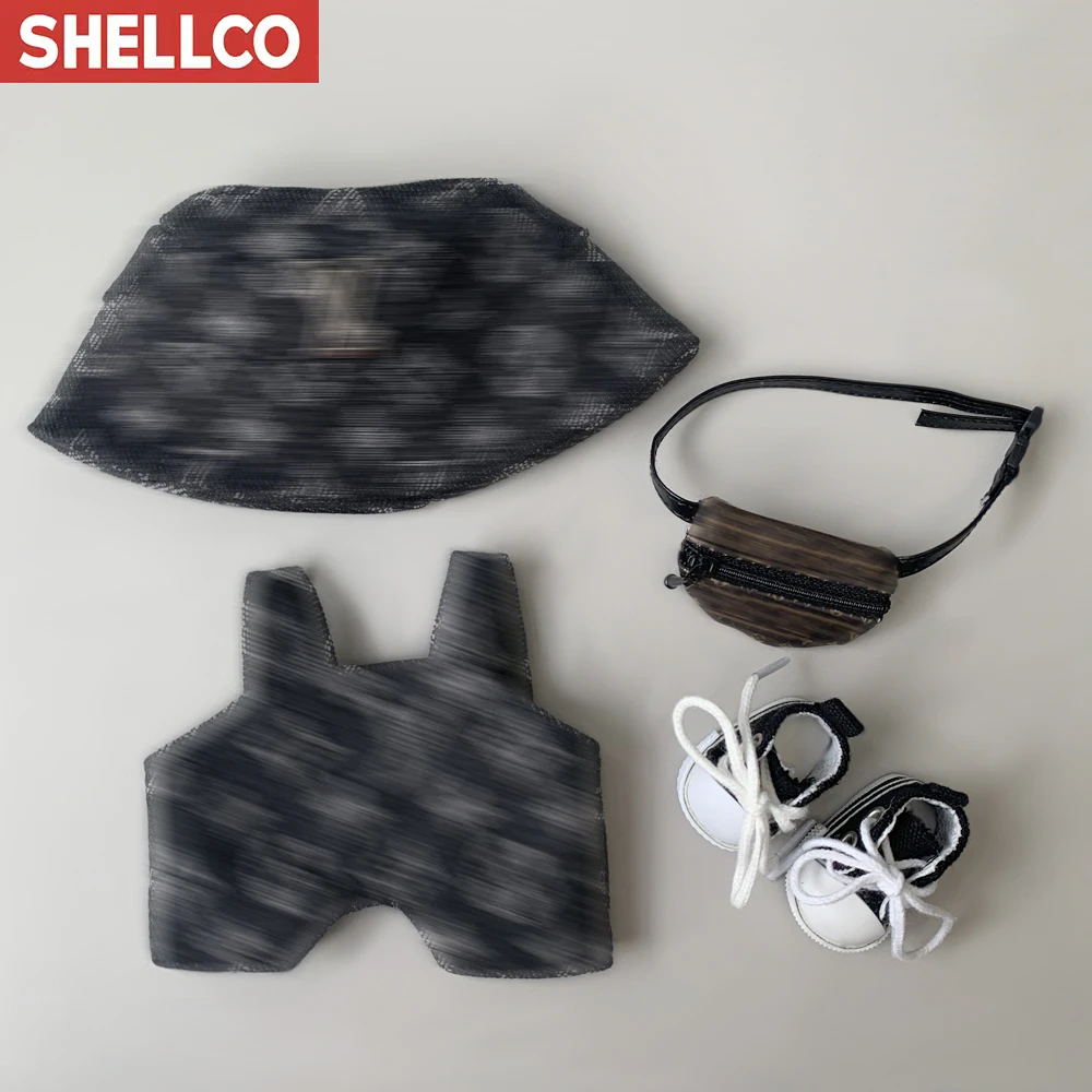 【Lububu娃衣】 366娃衣  黑色大牌风17CM马卡龙创意礼品娃衣