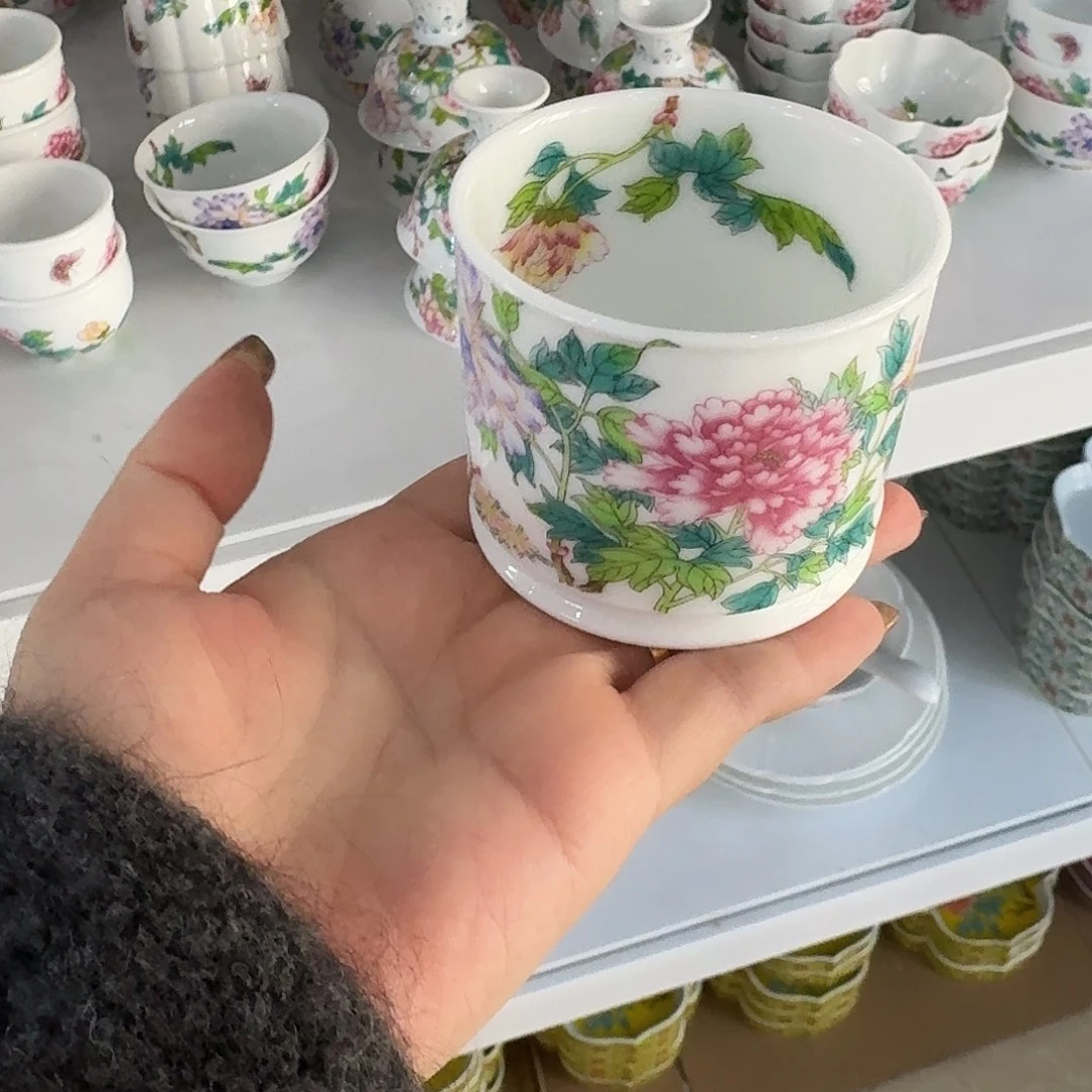 甜***儿珐琅彩主人杯茶具套装