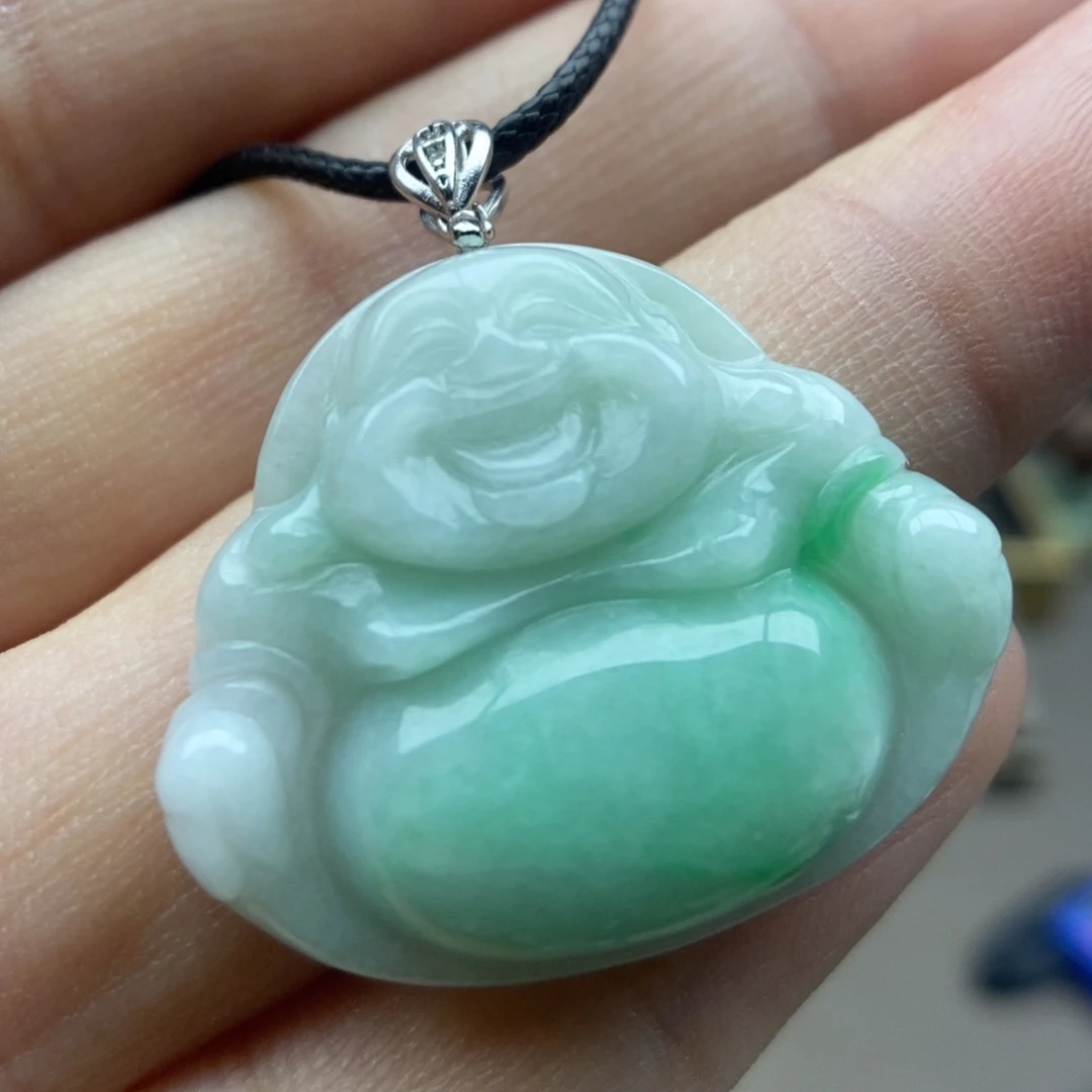 翡翠银S925镶嵌颈饰吊坠2