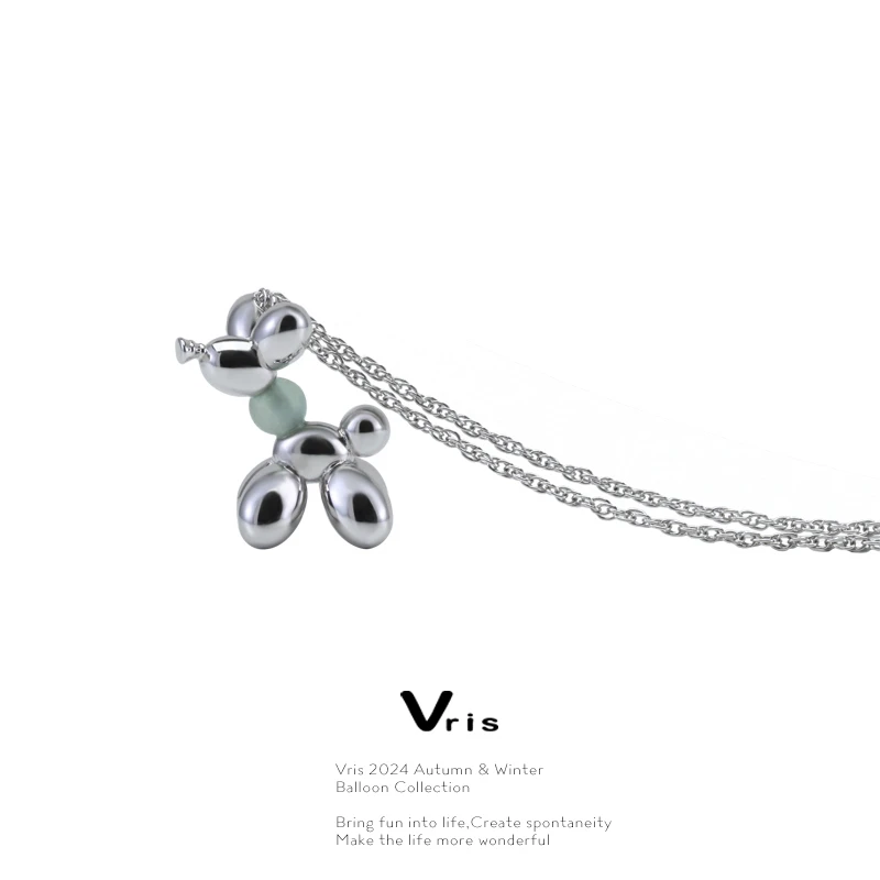 Vris 黄铜项链 2024AW秋冬新品 气球系列-气球狗狗项链