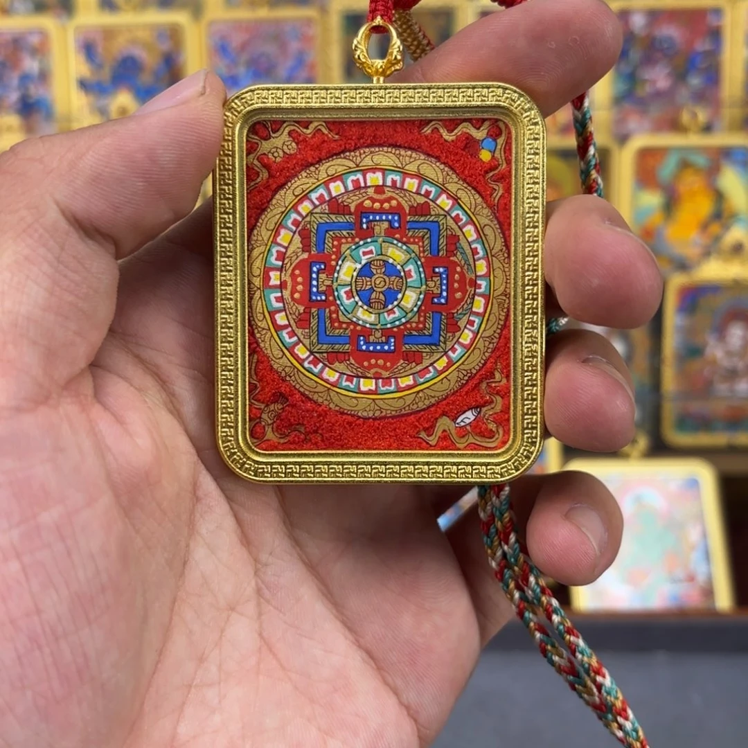 吊坠纯手绘唐卡 坦诚