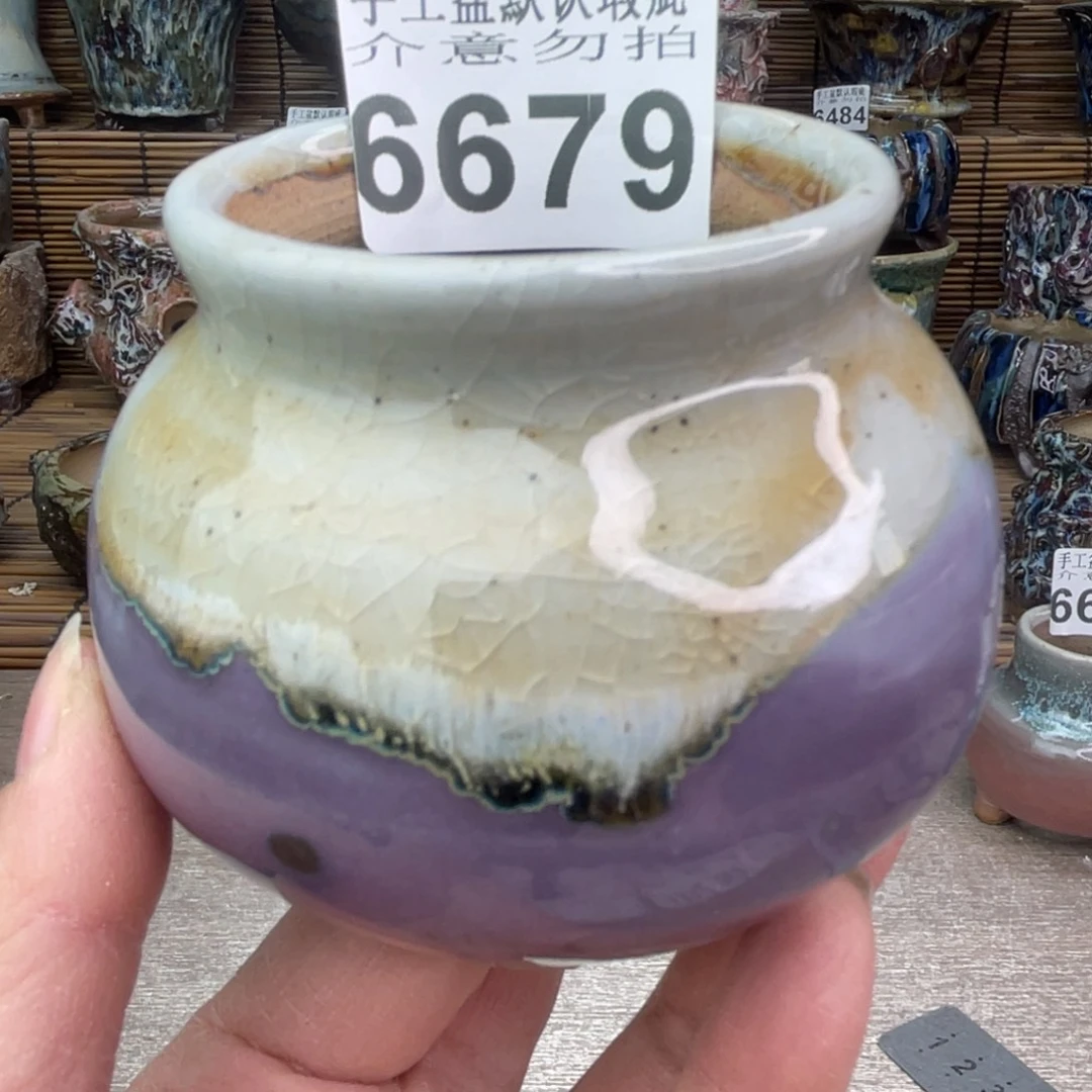 手工花盆默认瑕疵完美者勿拍