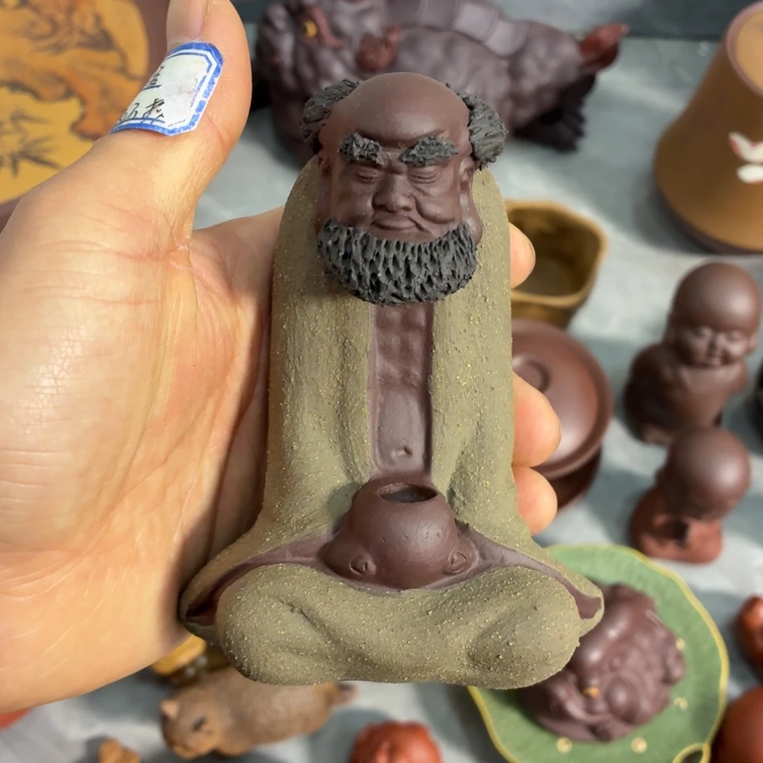 茶杯紫砂放漏放漏放大漏了