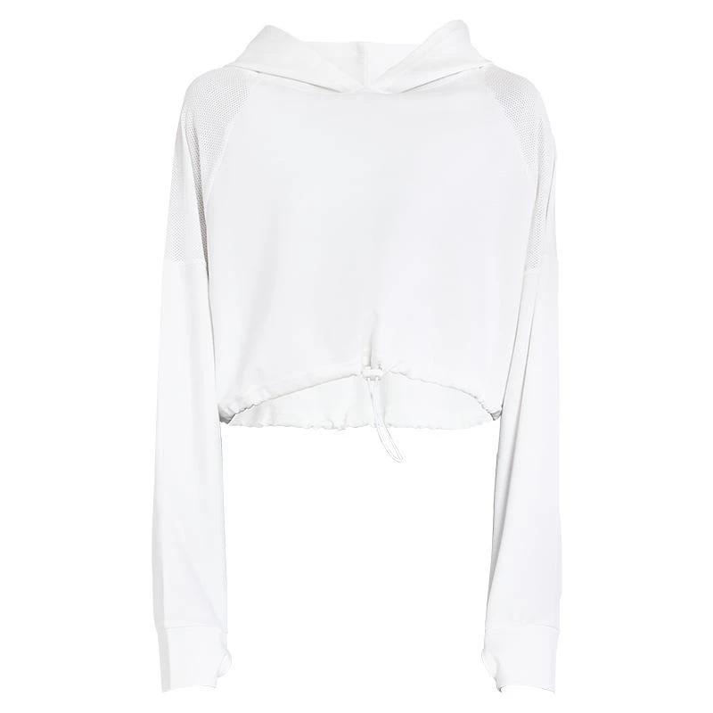 LULUISSUE欧美站连帽运动罩衫女宽松健身服春秋休闲跑步卫衣长袖