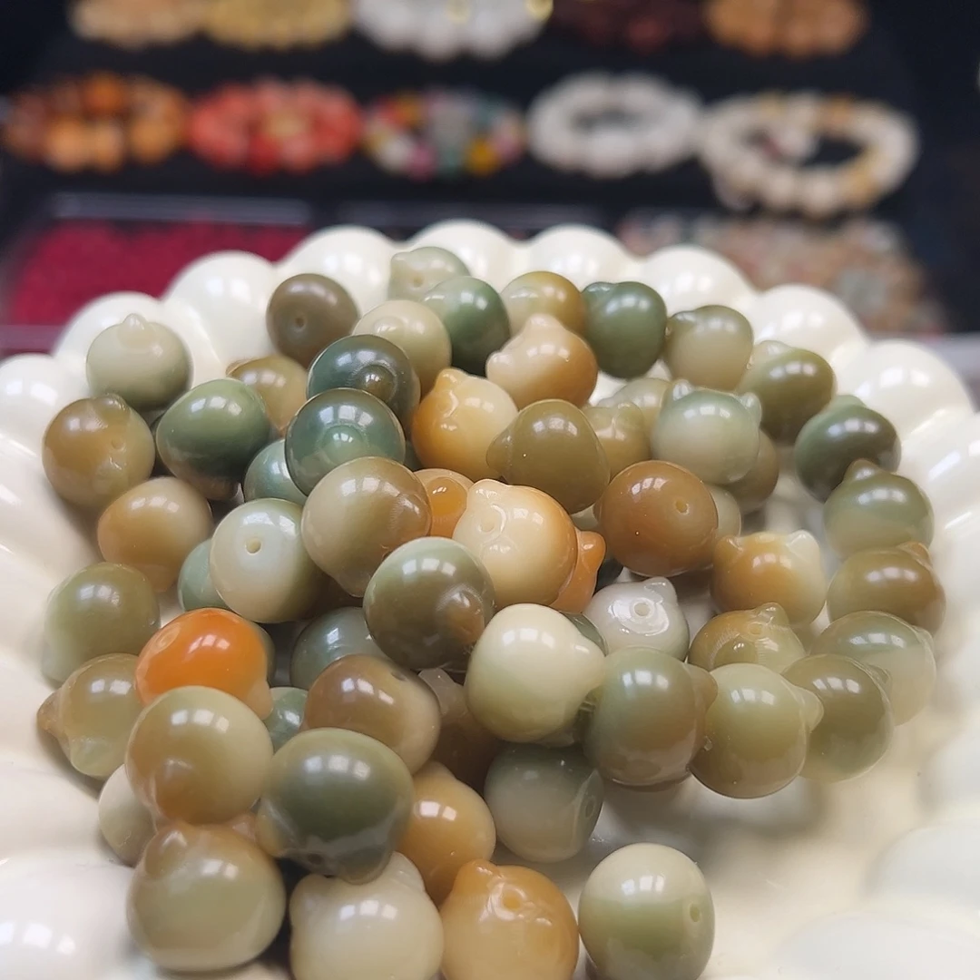 手串菩提根/象牙果卡14炫彩敦煌猫头18颗