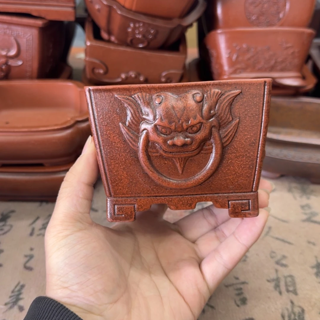 紫砂花盆宜兴紫砂正品花盆10.5x6.5