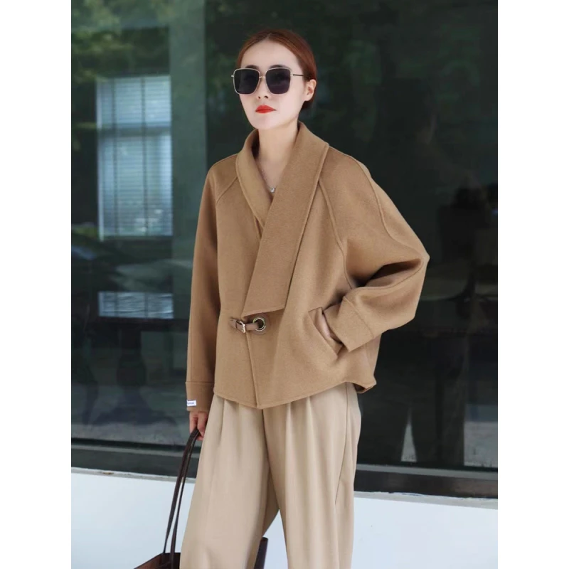 9030双面呢毛呢大衣韩系毛呢2025秋季新款