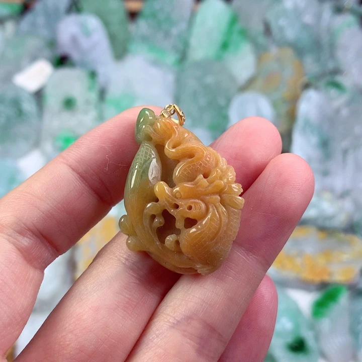 翡翠未镶嵌吊坠(不含链)