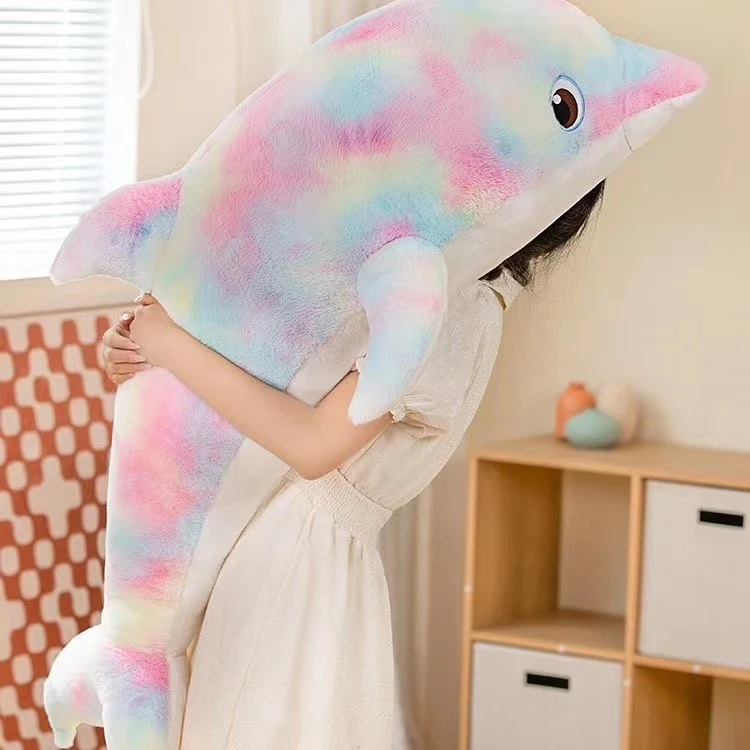 120厘米海豚毛绒玩具布娃娃公仔睡觉抱枕玩偶靠垫2506