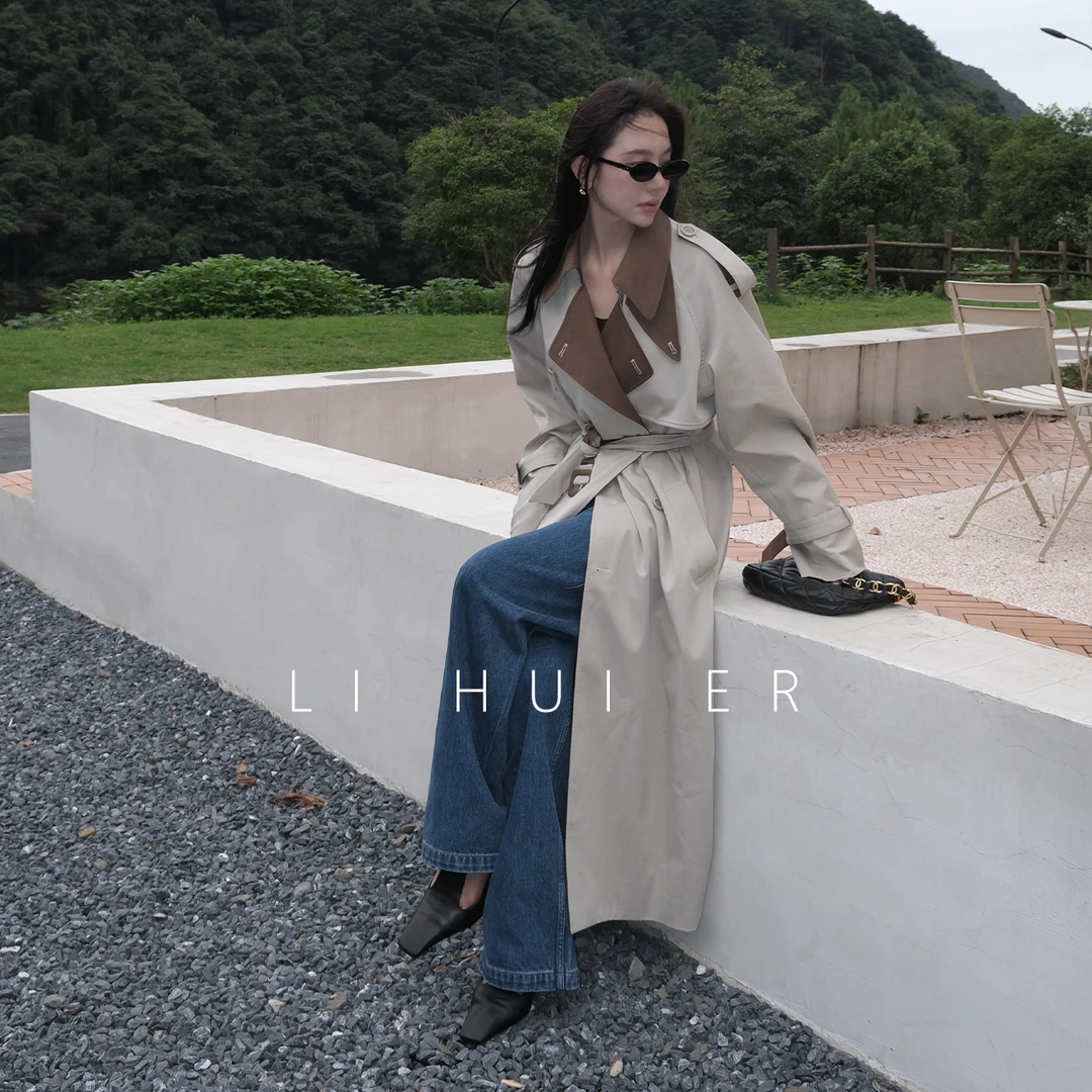 LiHuiEr李慧儿【地平线】经典风衣大女主气质高级感外套LL0251001