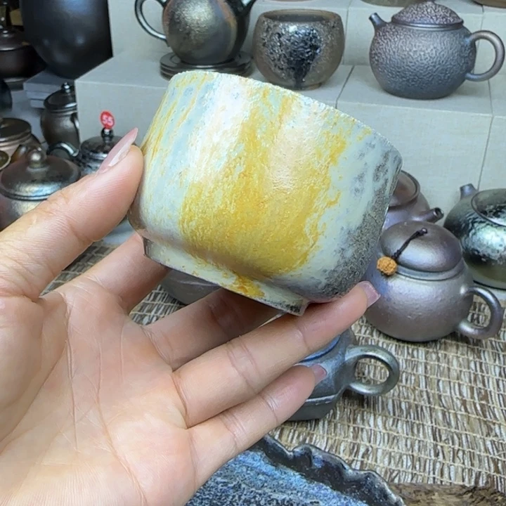 云南建水紫陶古法柴烧杯云南建水紫陶古法柴烧杯