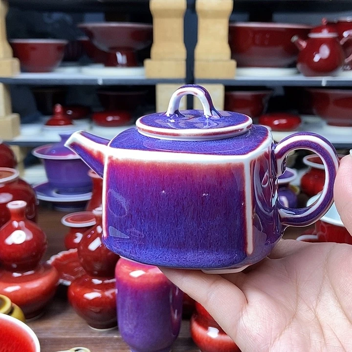 陶景德镇名陶雅玩原矿郎红