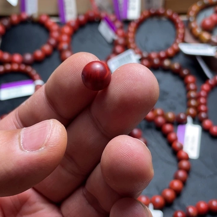 主***名南红玛瑙未镶嵌单珠10包浆圆珠单珠