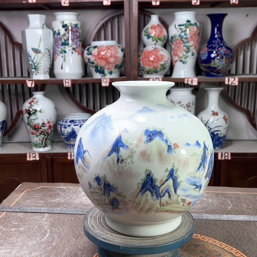 陶摆件景德镇陶瓷石千里