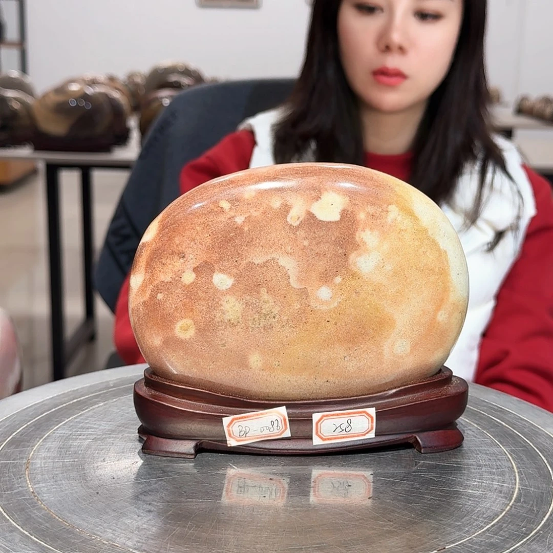 长江画面石中号摆件