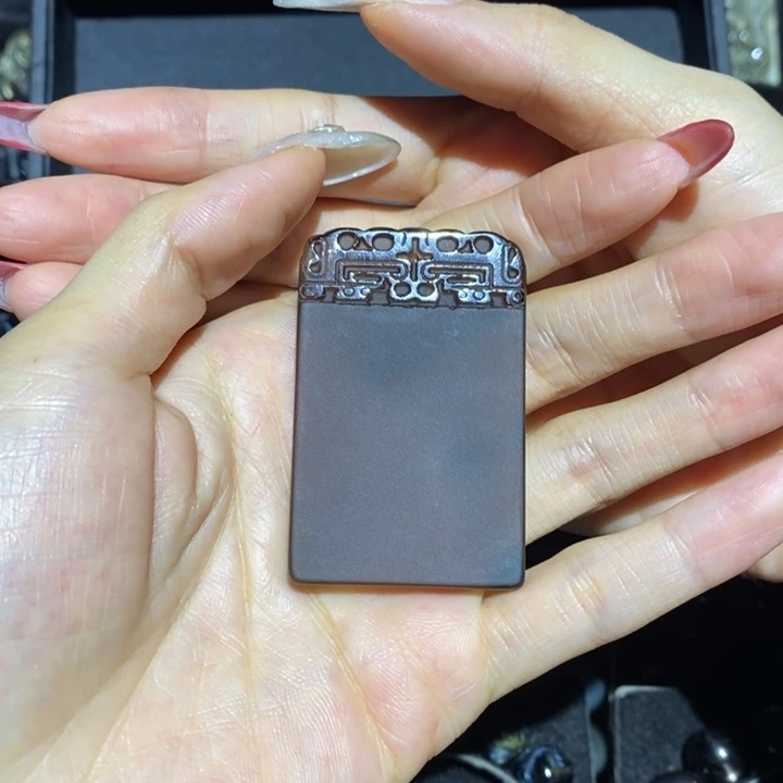 黑曜岩吊坠(不含链)未镶嵌㵘