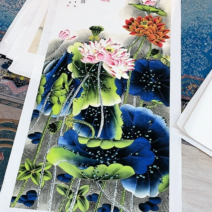 国画爱***兰书画描金拓染金石传拓手写