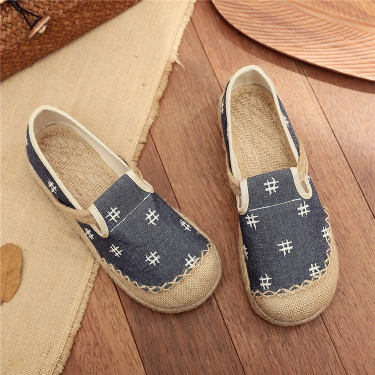 2025新款女鞋老北京布鞋懒人一脚蹬透气软底防滑鞋低帮休闲布鞋