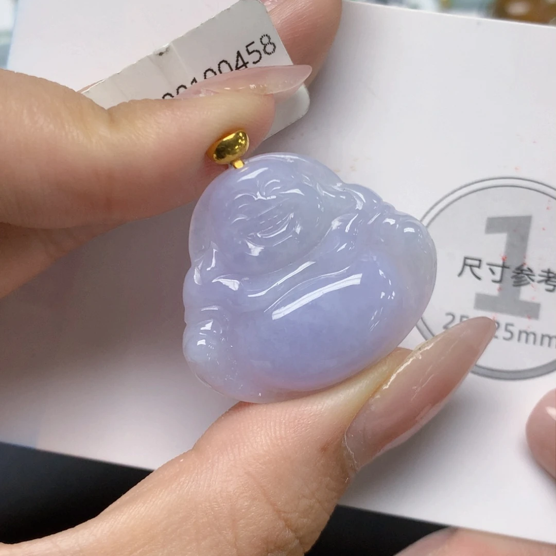 颈饰18K金镶嵌翡翠