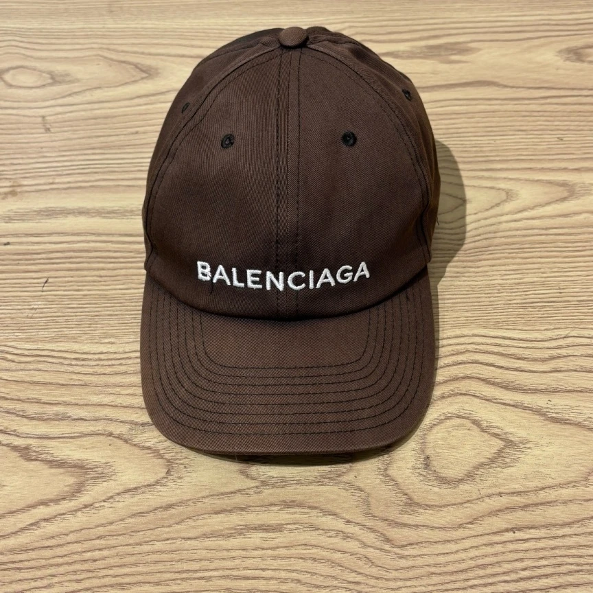 未使用 Balenciaga/巴黎世家 (pm)字母logo刺绣棒球帽L码/2314