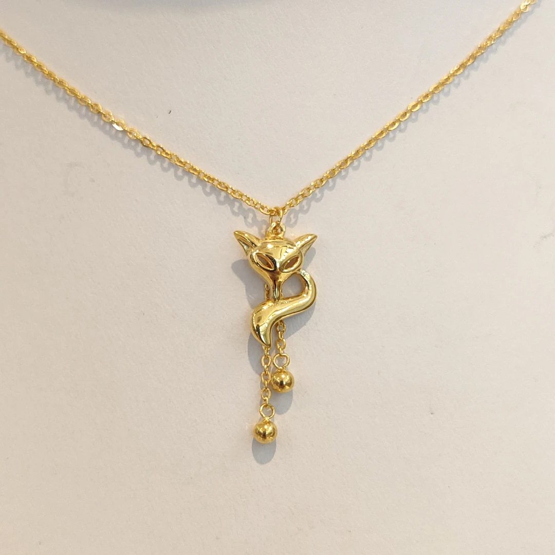 3-TL【聚鑫足金】足金999  狐狸套链