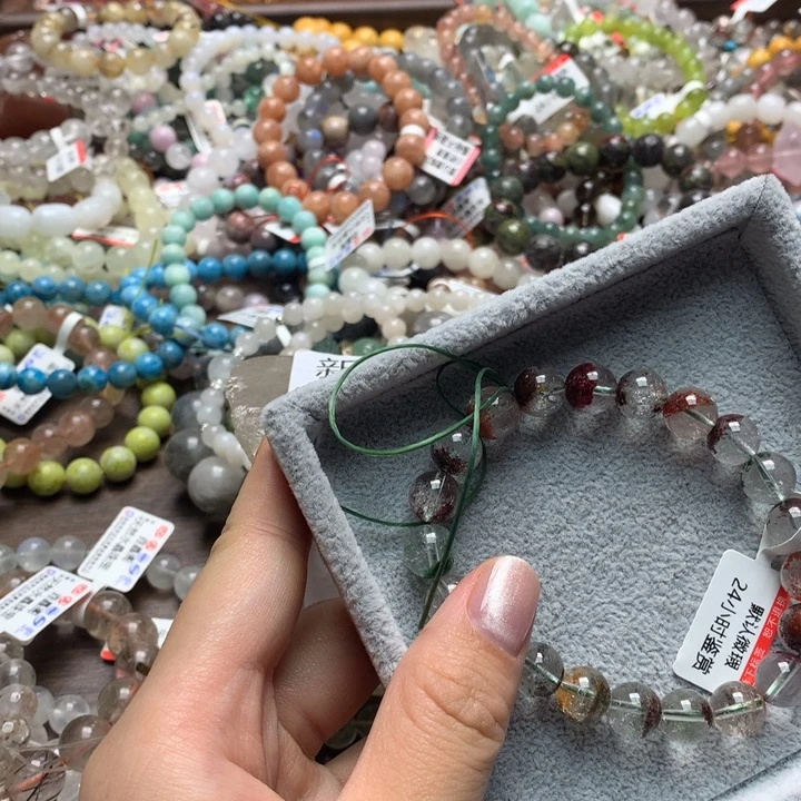 项链未镶嵌烟晶天然水晶手链