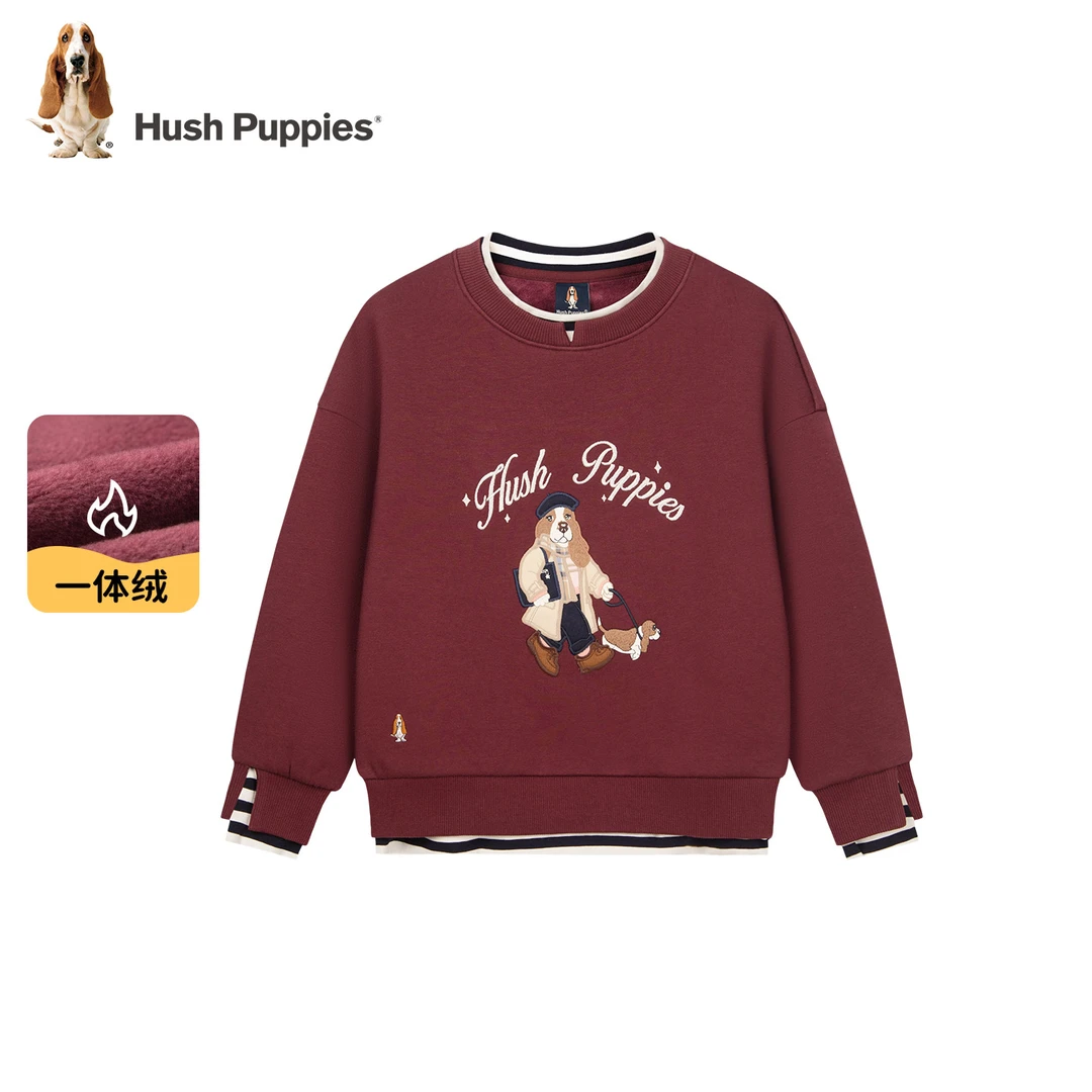 【卫衣】暇步士童装2025年秋季新款儿童淑女贴布绣休闲假两件卫衣