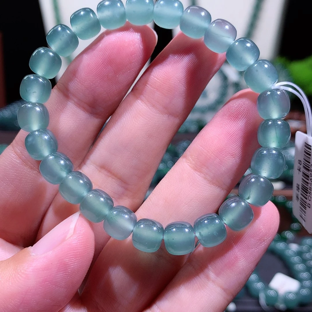 翡翠未镶嵌手链天然a货翡翠手串8