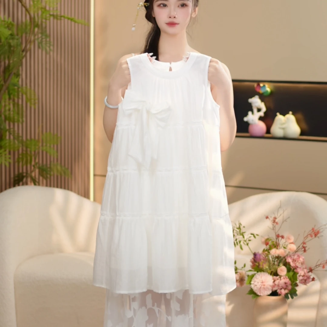 SMOTOUCH MUD女童夏季设计感时尚百搭新款休闲连衣裙--Y5039