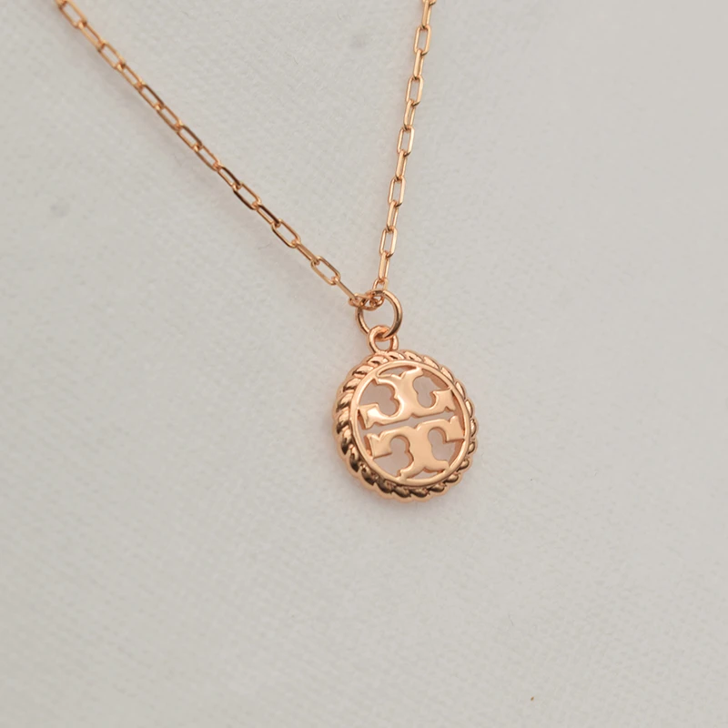 TORY BURCH/汤丽柏琦logo 徽标精致项链 139809