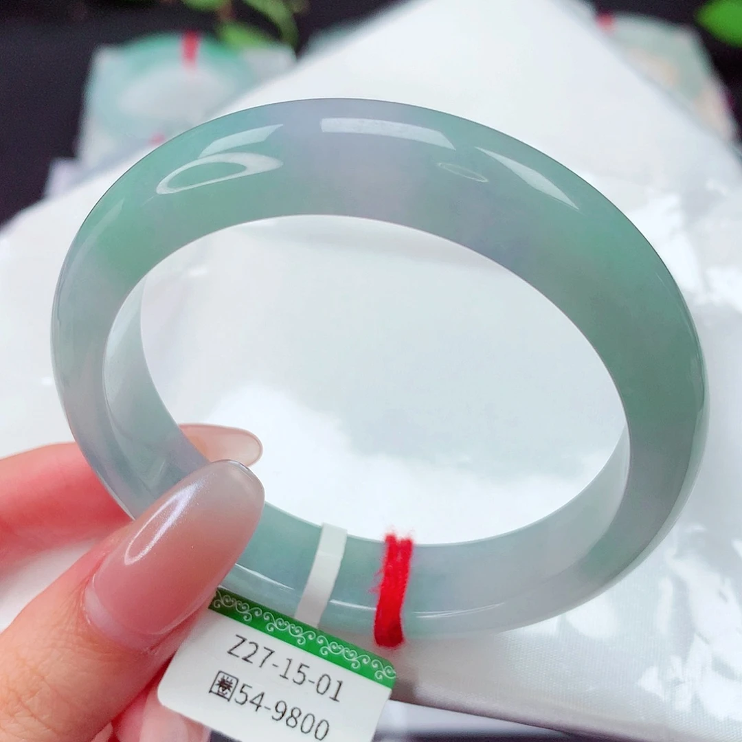 翡翠未镶嵌手镯缅甸天然a货翡翠手镯