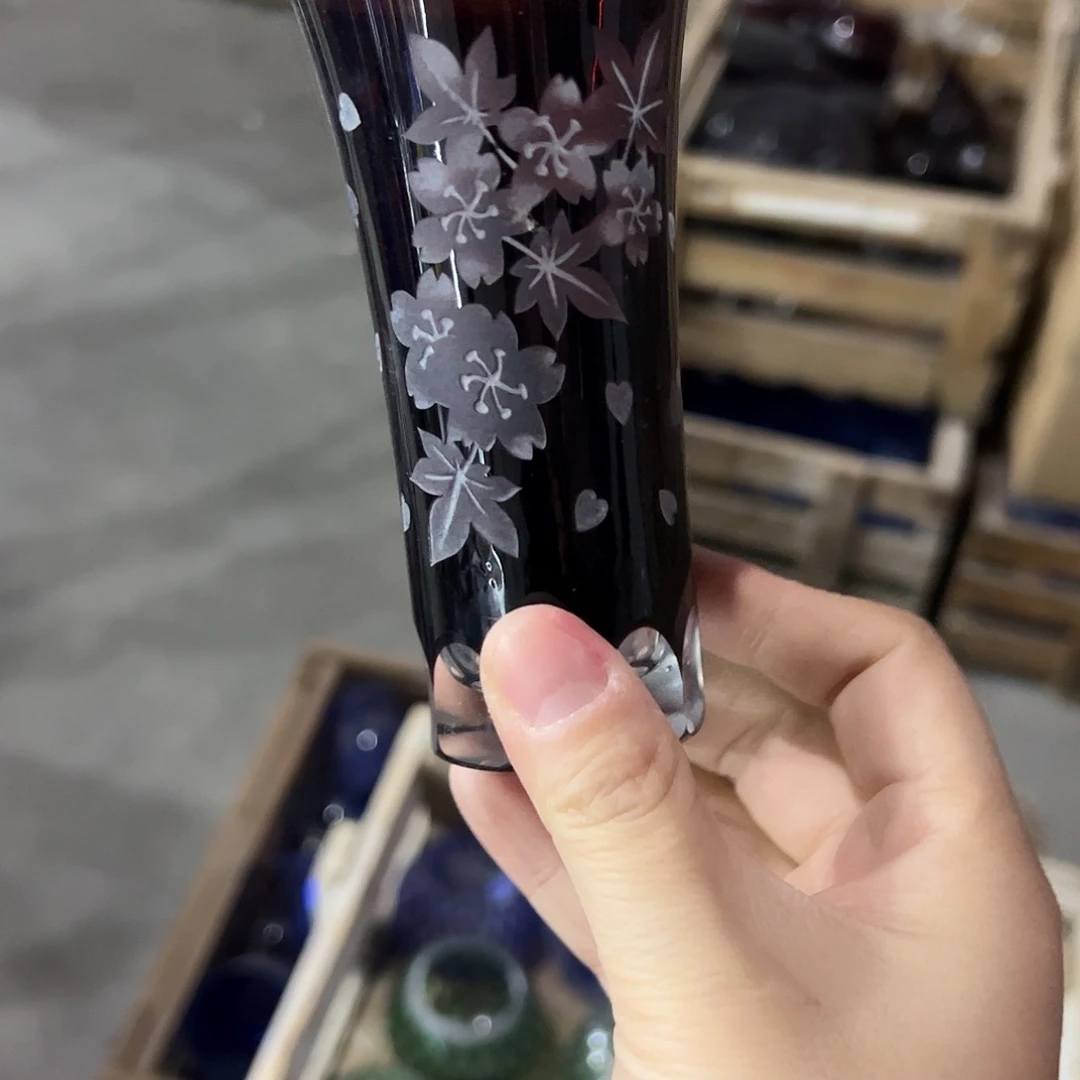 平底款水晶玻璃微瑕一个