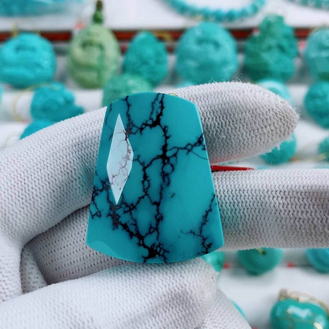 绿松石未镶嵌车挂