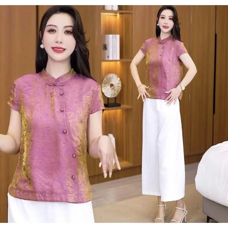 2025百搭优雅时尚中式洋气夏季137