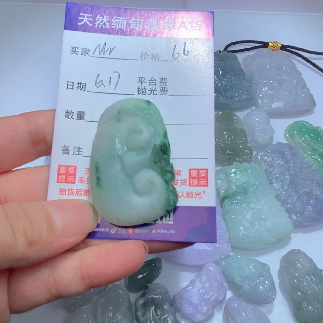 翡翠未镶嵌颈饰123