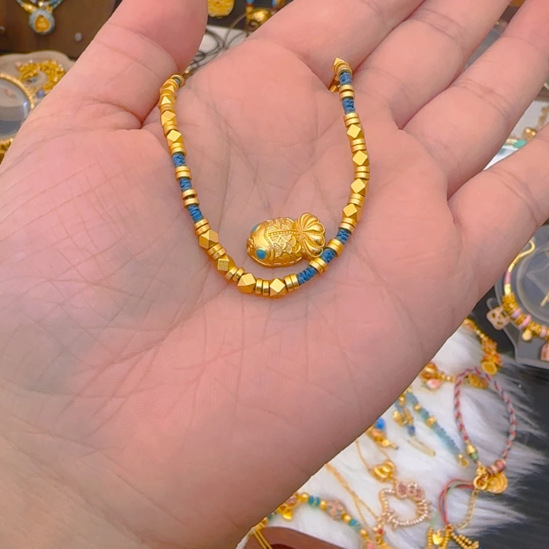 珐琅纯铜布艺纯铜45长项链➕延长