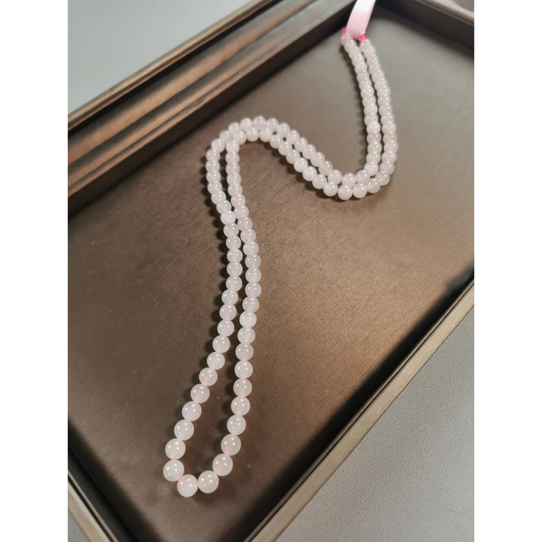 【苏禾珠宝】天然和田玉冰粉卡8毛衣链拍一发一（多样性发货）